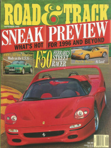 ROAD & TRACK 1995 SEPT - Trans Am vs. Cobra, BIMOTORE